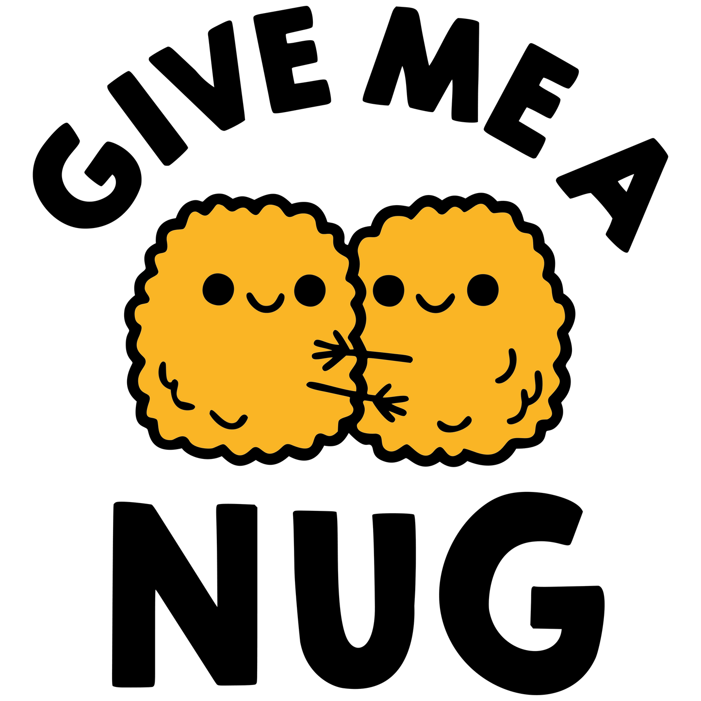 Give Me a Nug Round Sticker