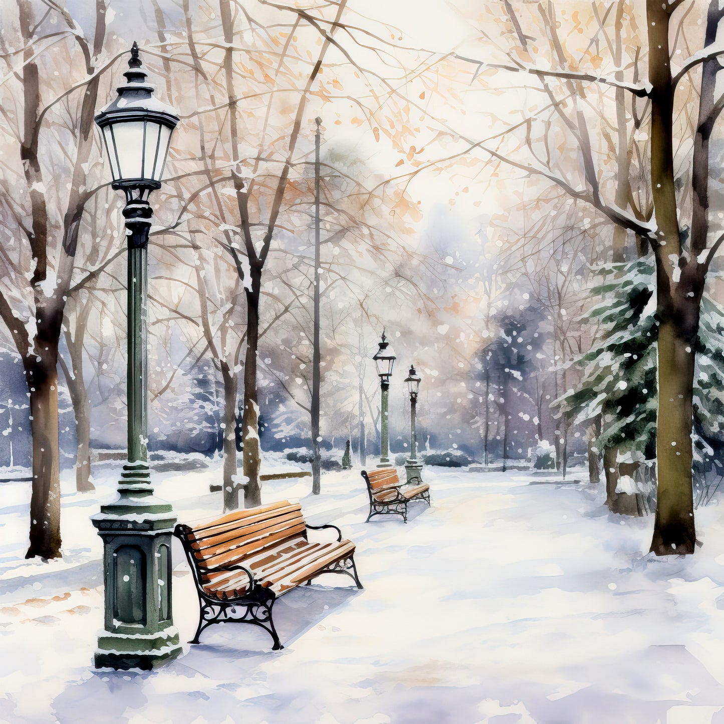 Winter Prints - Winter in the Park