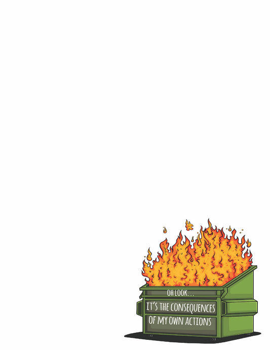 Dumpster Fire Notepad