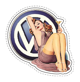 Pin Up Girl Sticker
