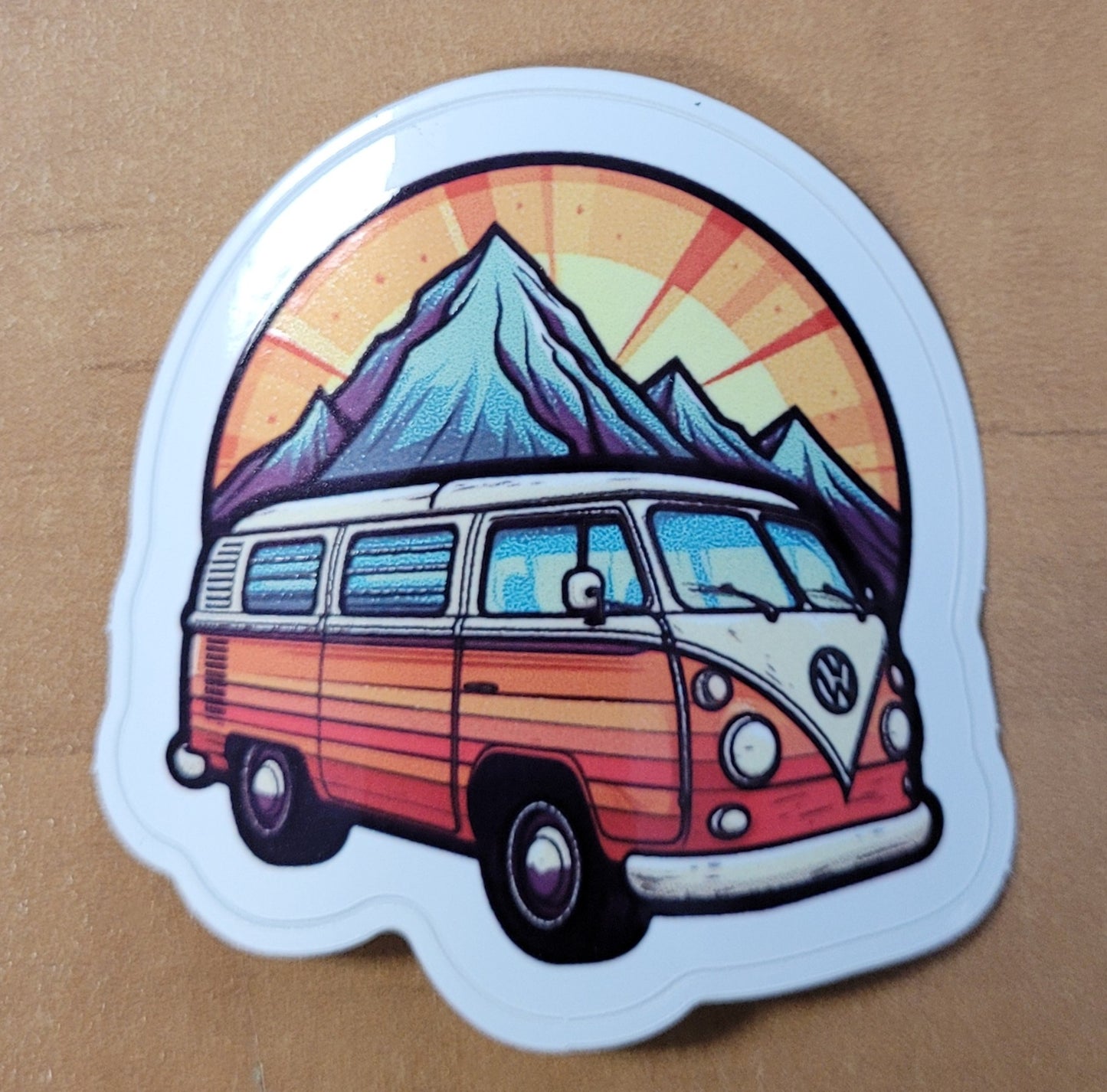 VW Bus & Mountains