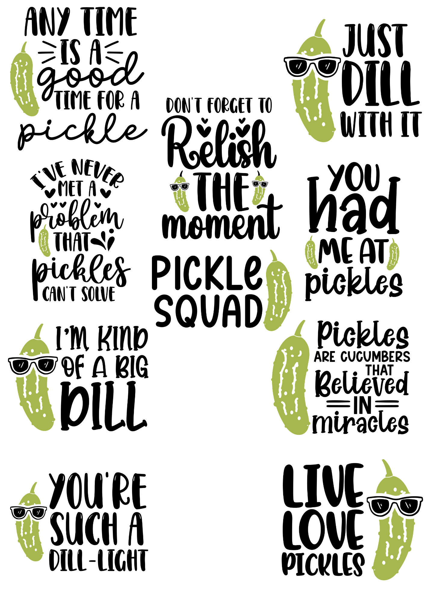 Pickle Affirmations Notepad