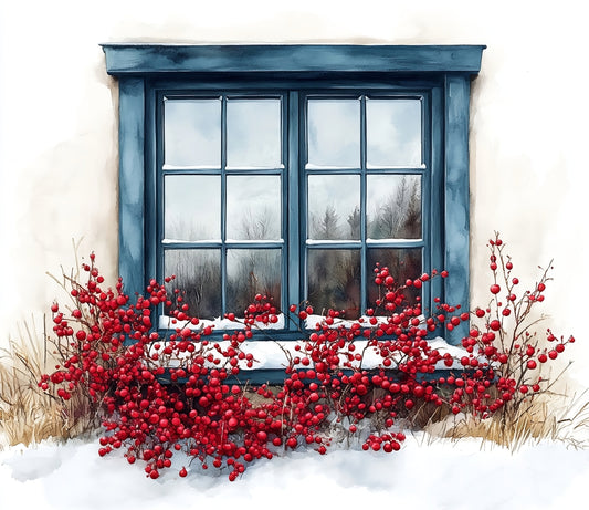 Winter Prints - Red Berry Winter