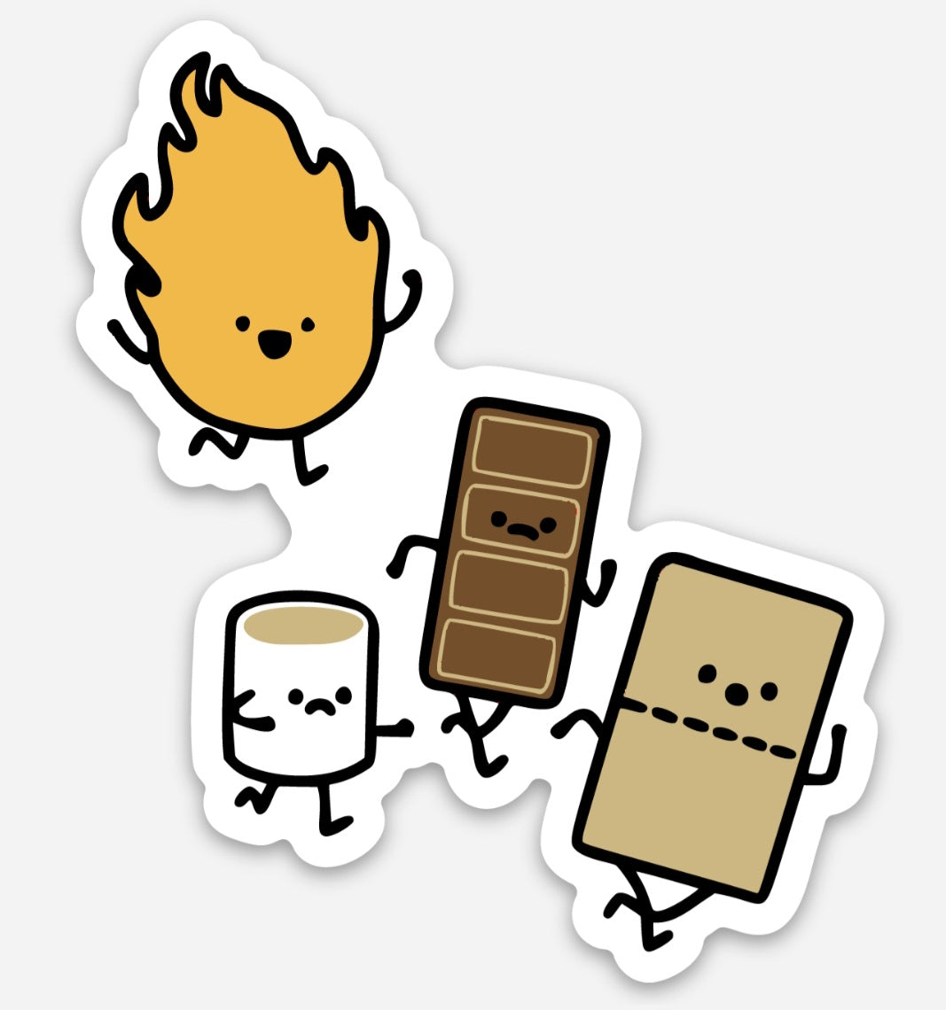 Smores Tag Sticker