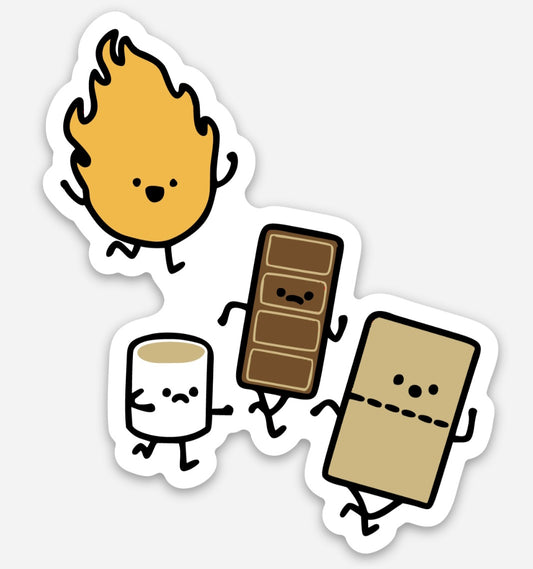 Smores Tag Sticker