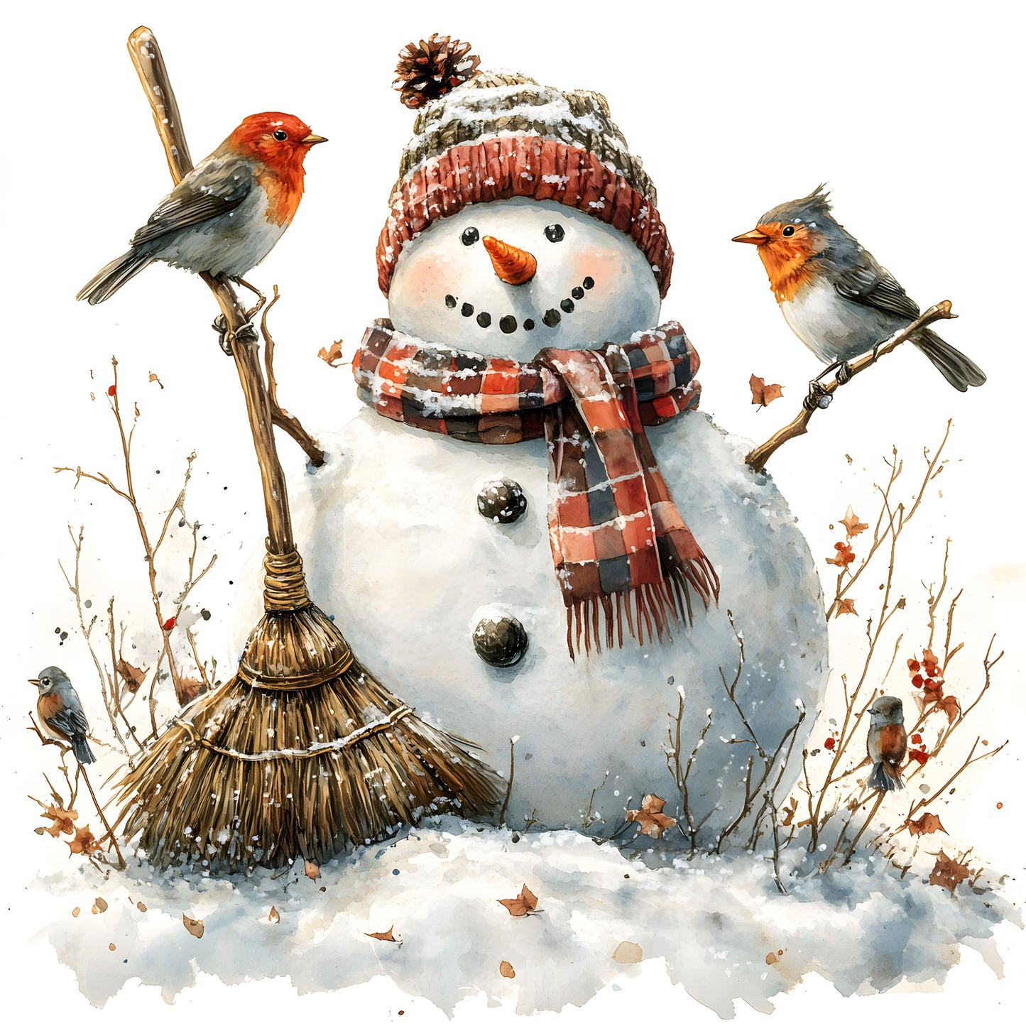 Winter Prints - Snowmen