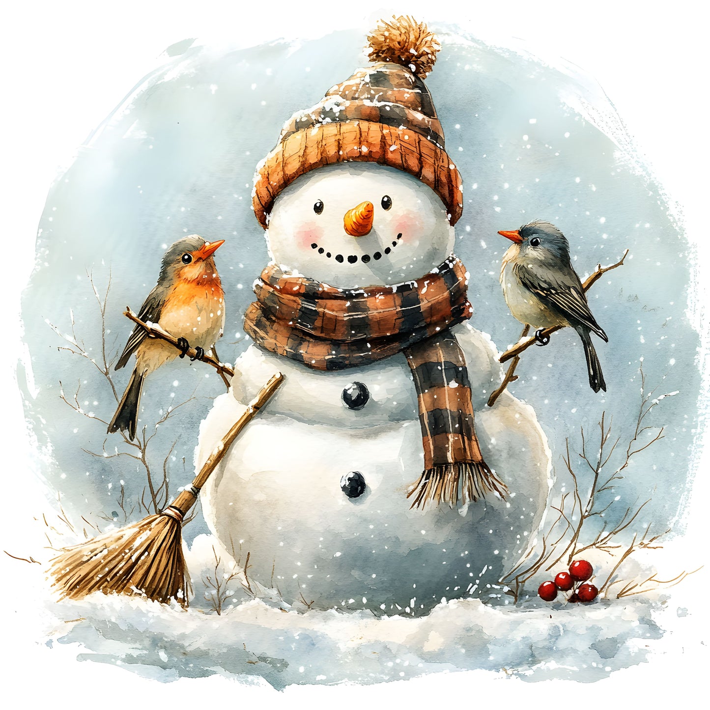 Winter Prints - Snowmen
