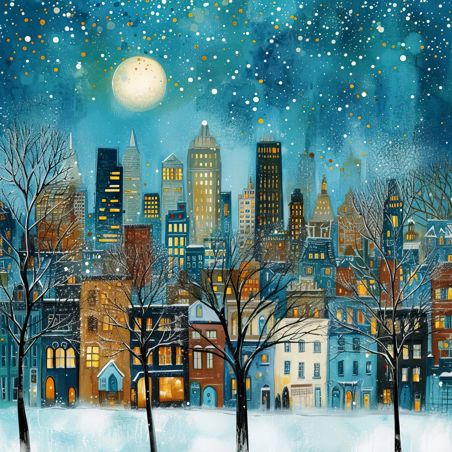 Winter Prints - Winter in the City