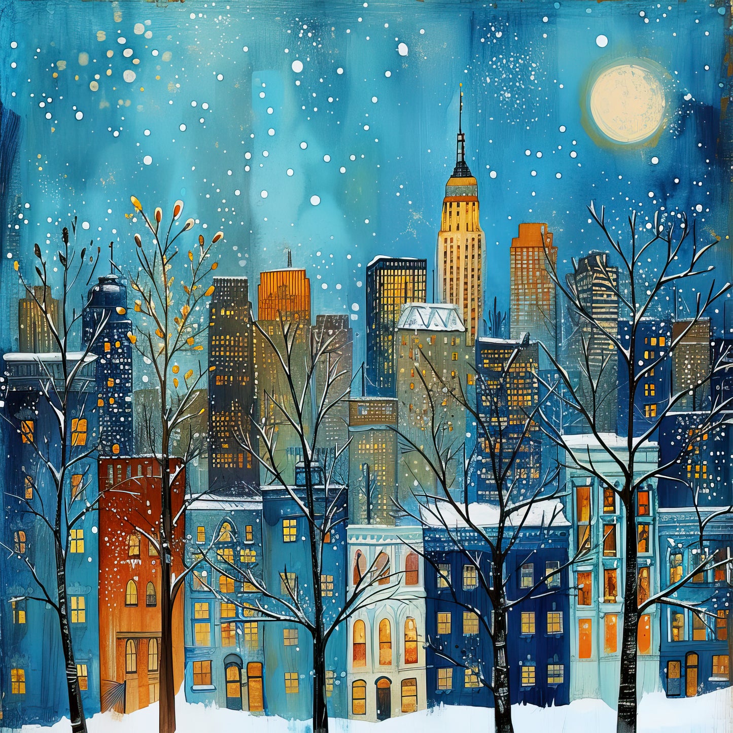 Winter Prints - Winter in the City