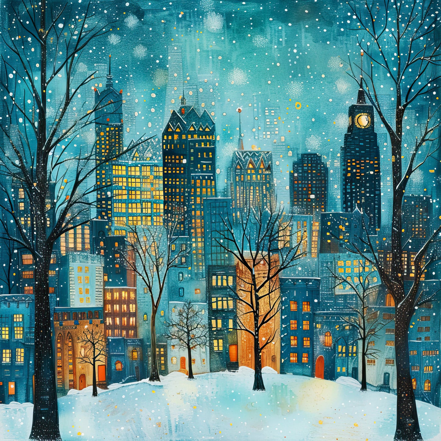 Winter Prints - Winter in the City