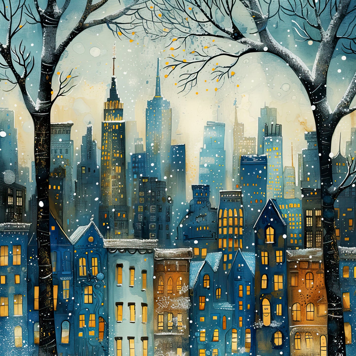 Winter Prints - Winter in the City