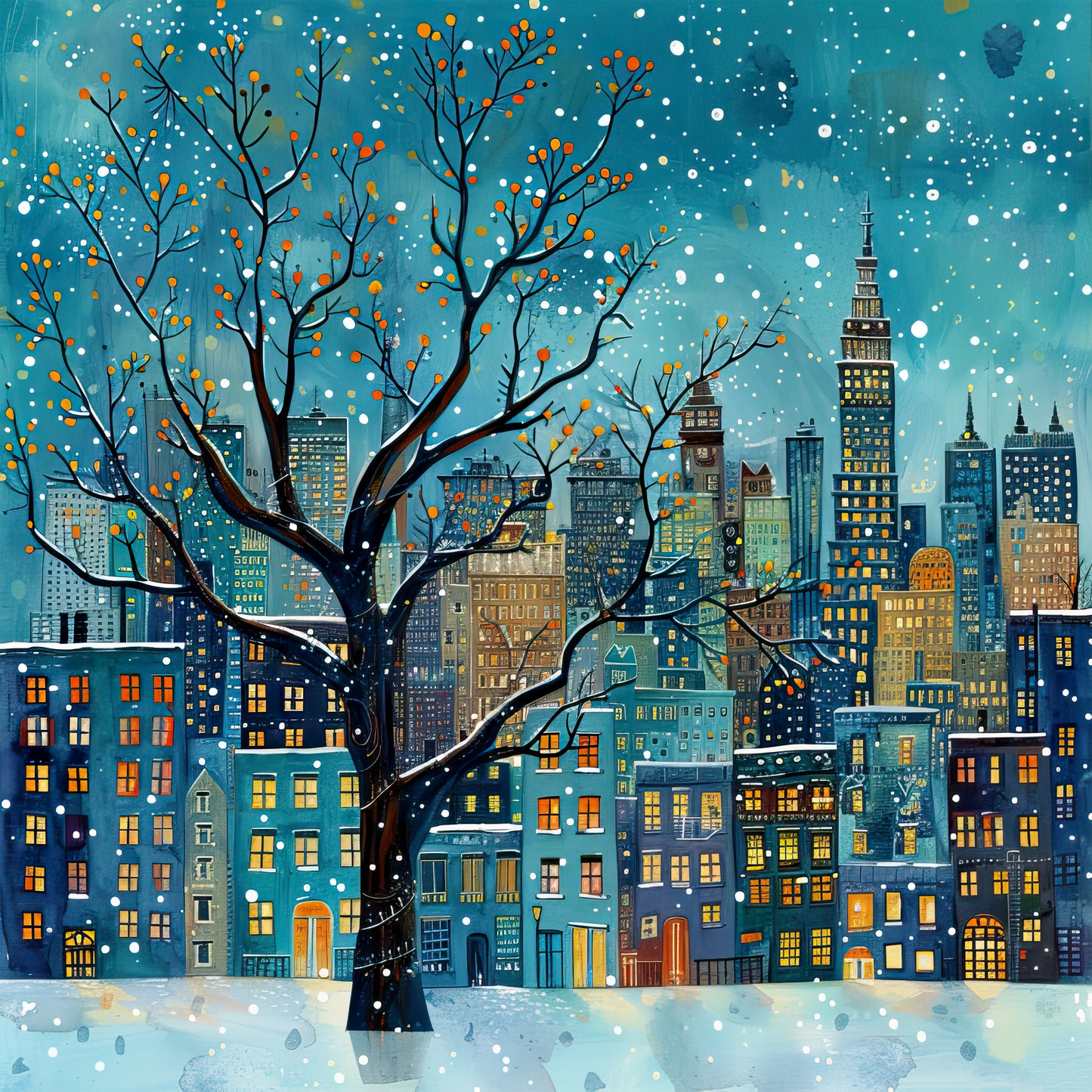 Winter Prints - Winter in the City