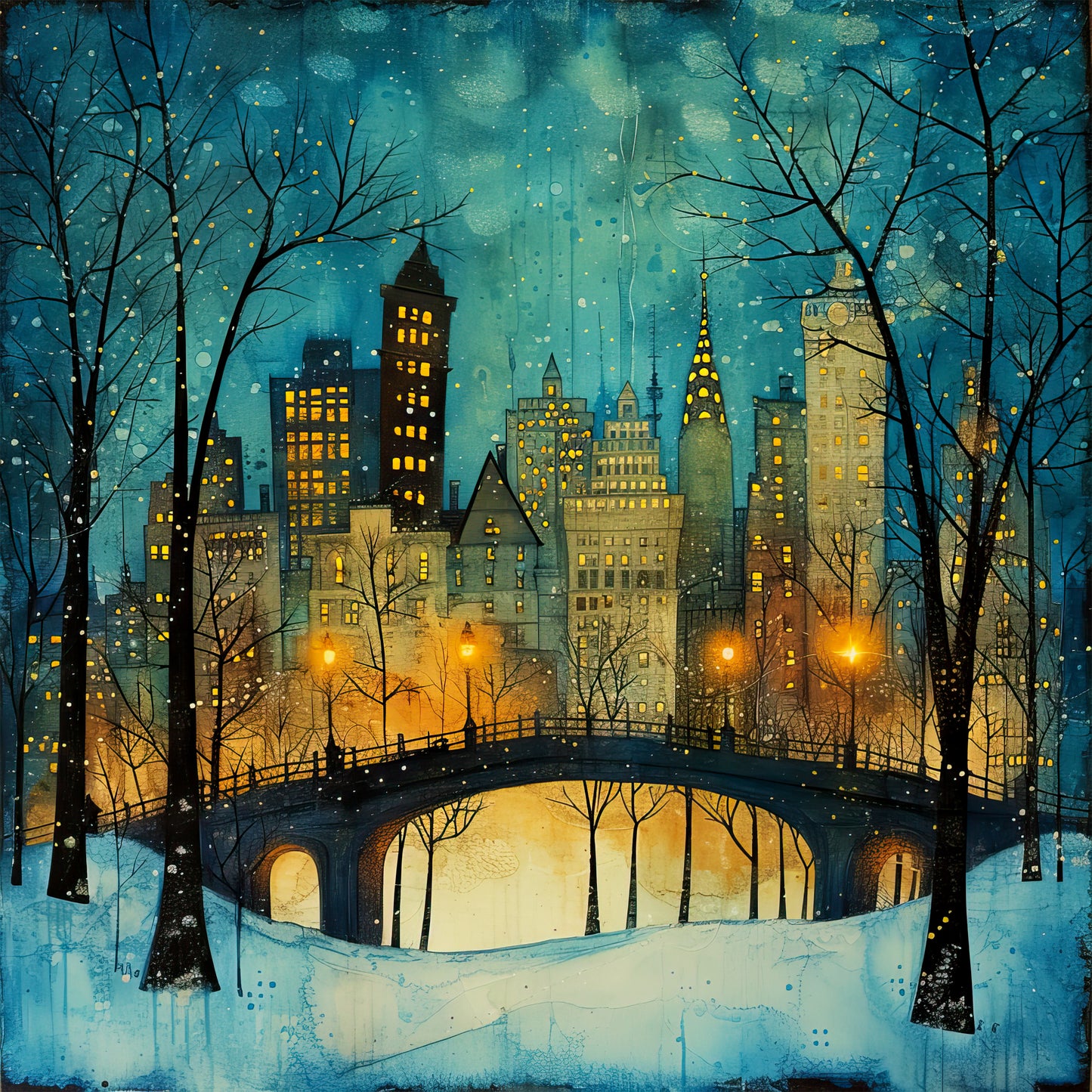 Winter Prints - Winter in the City