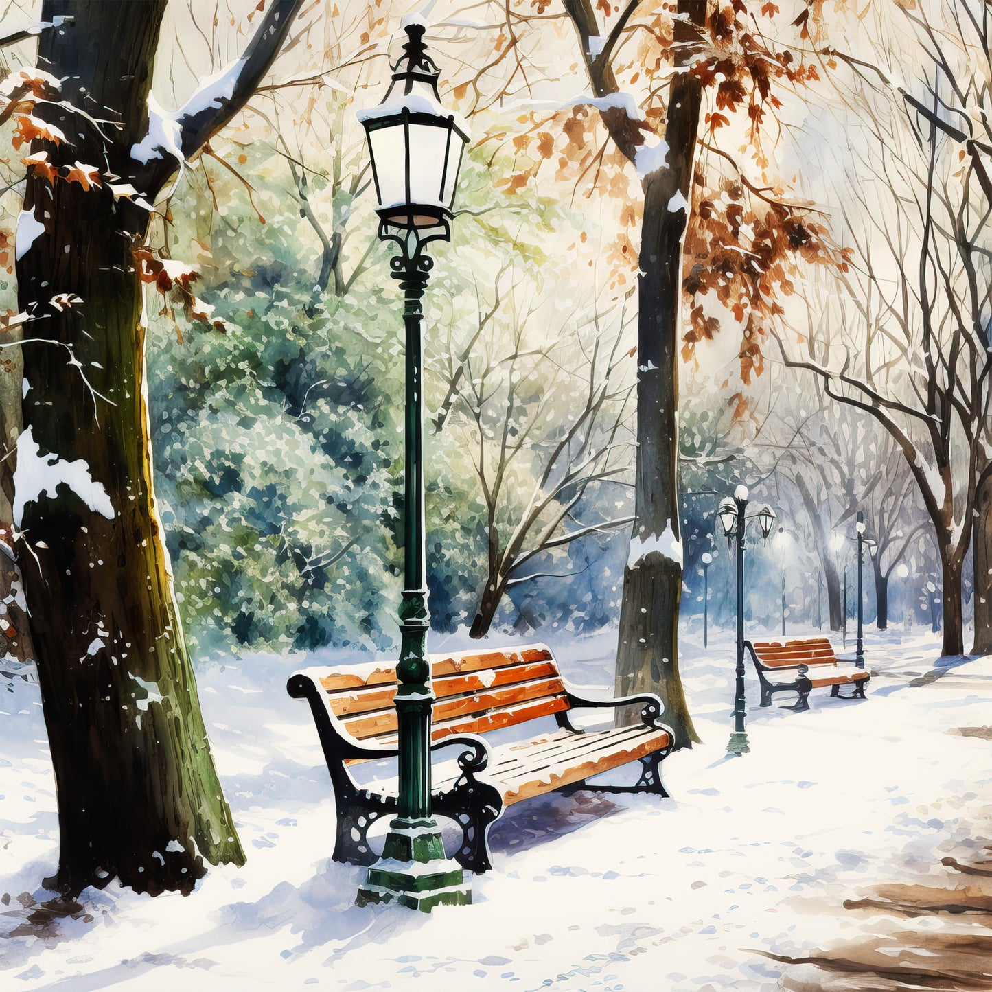 Winter Prints - Winter in the Park