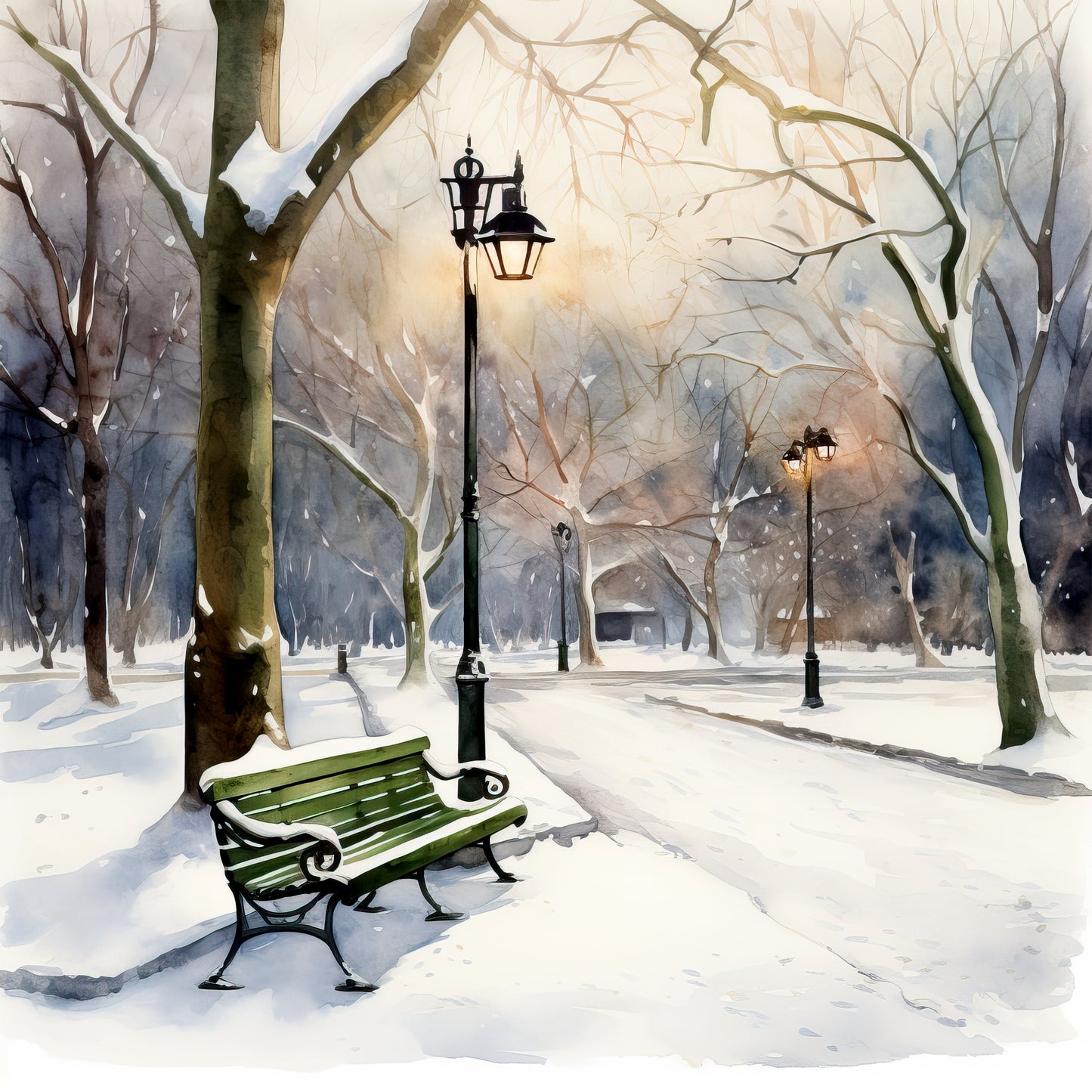 Winter Prints - Winter in the Park