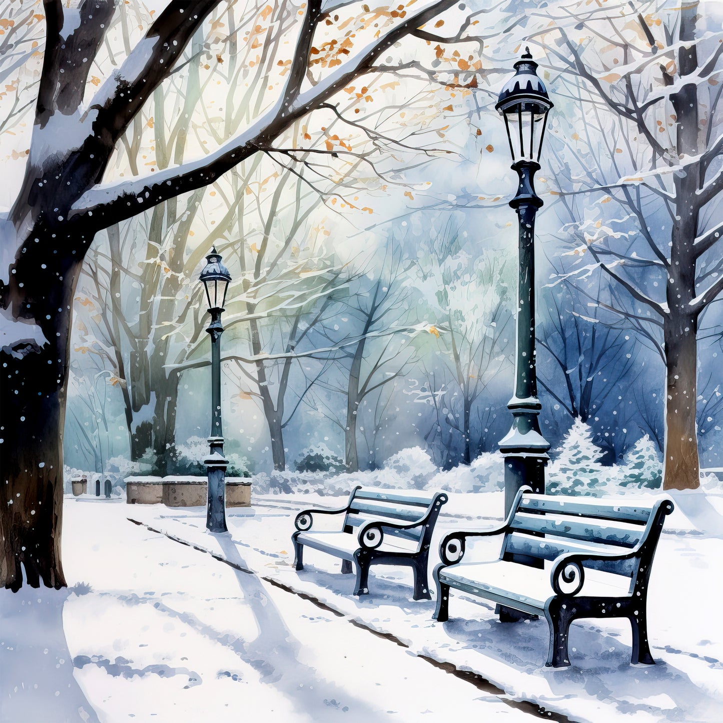 Winter Prints - Winter in the Park