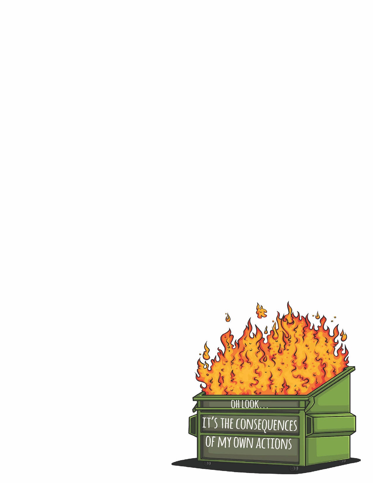Dumpster Fire Notepad