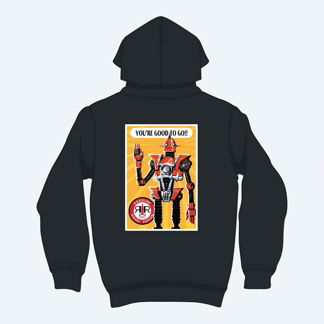 Fallout Red Rocket Zippered Hoodie