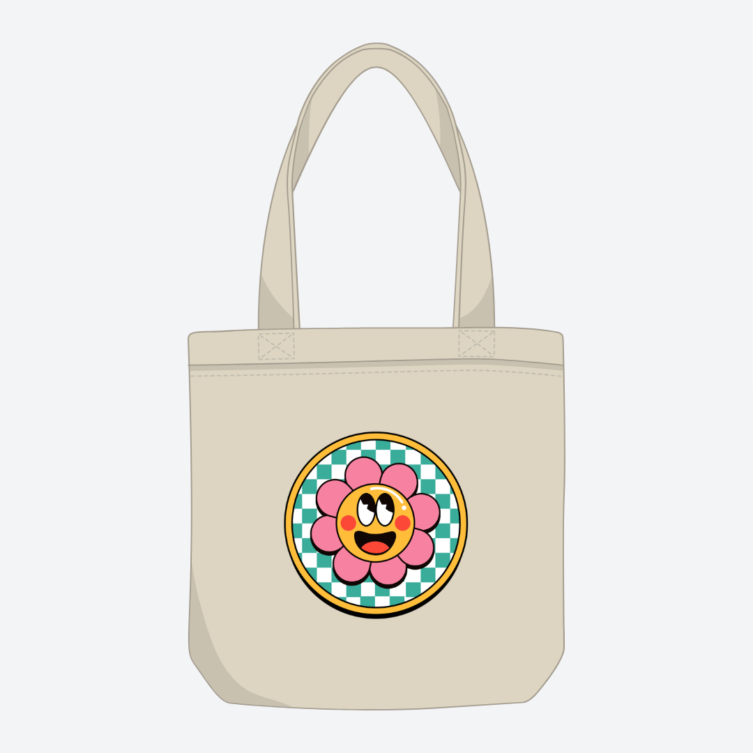 Happy Flower Tote Bag