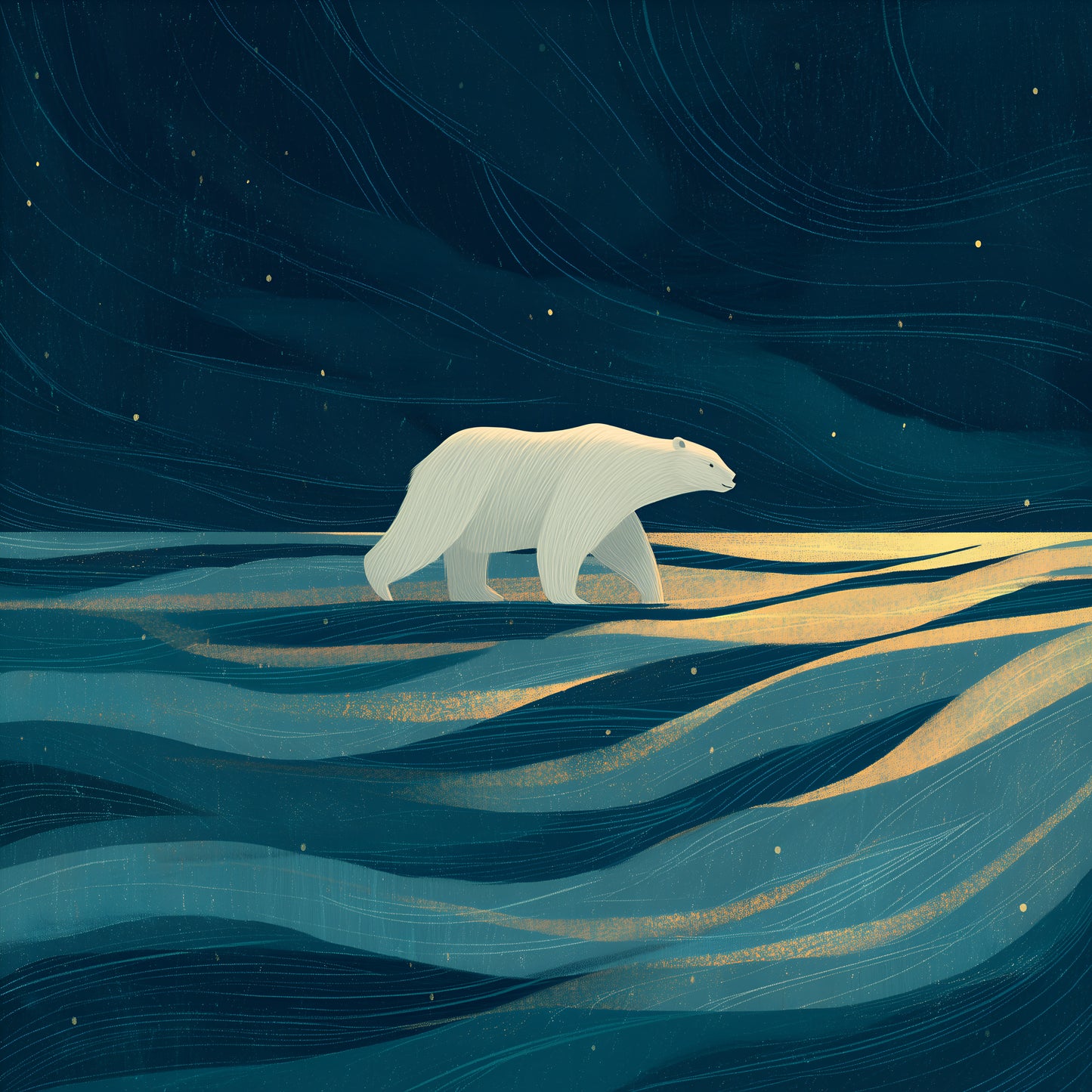 Winter Prints - Northern Lights