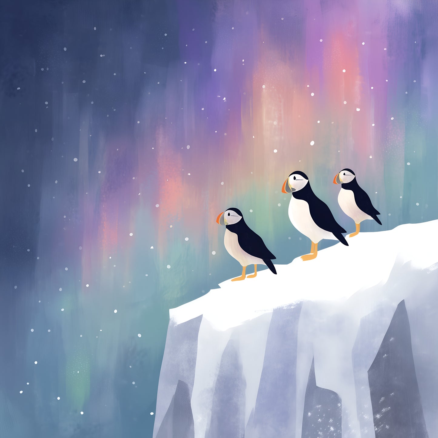 Winter Prints - Northern Lights