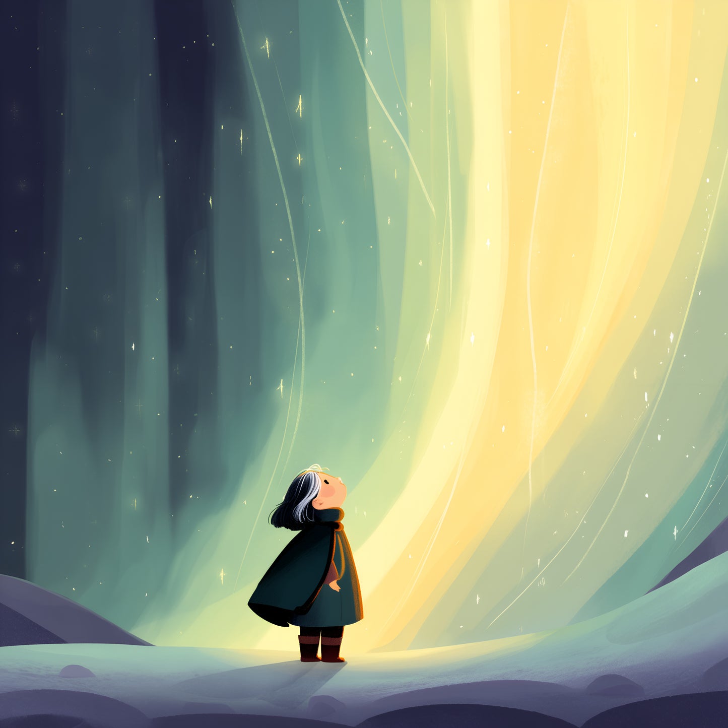 Winter Prints - Northern Lights