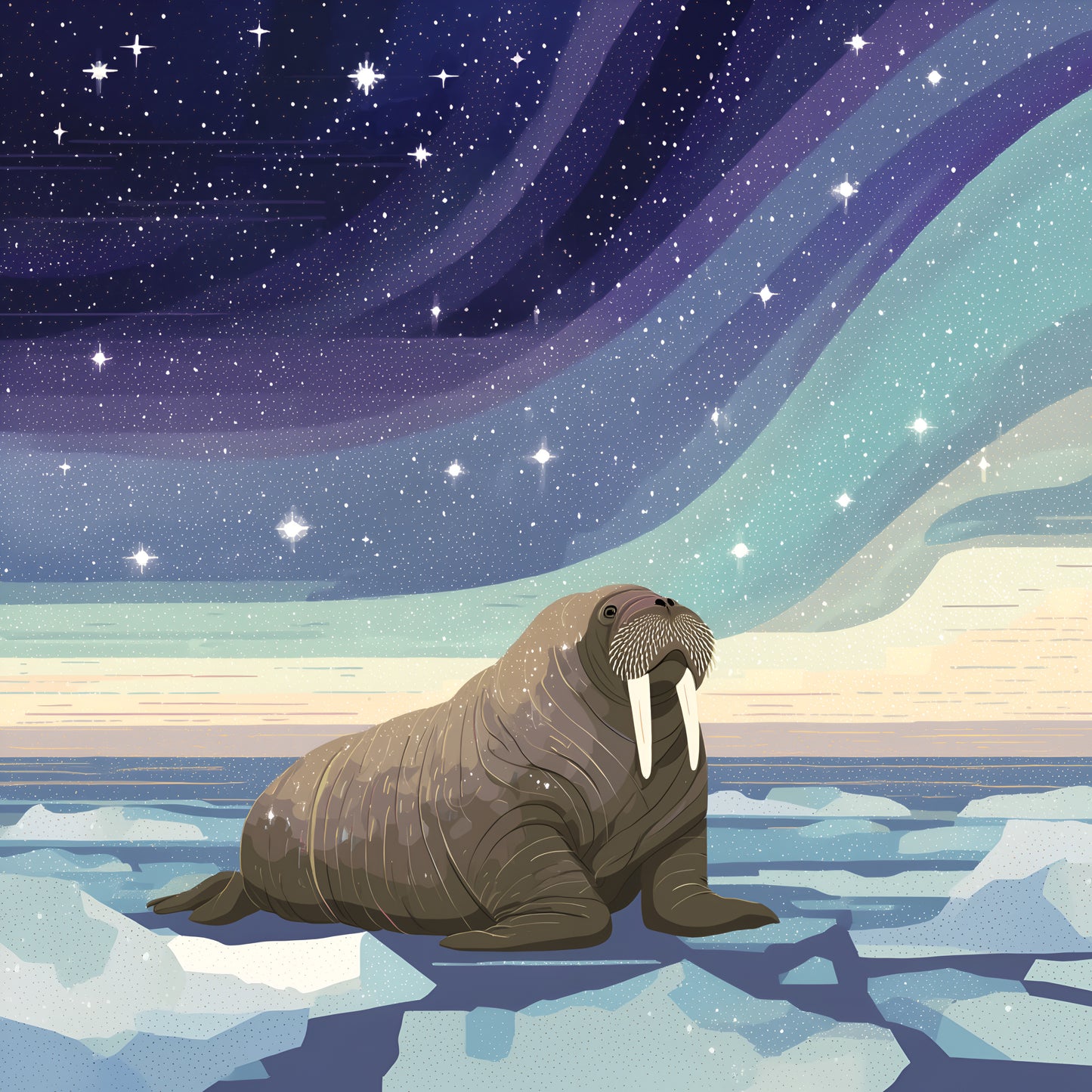 Winter Prints - Northern Lights