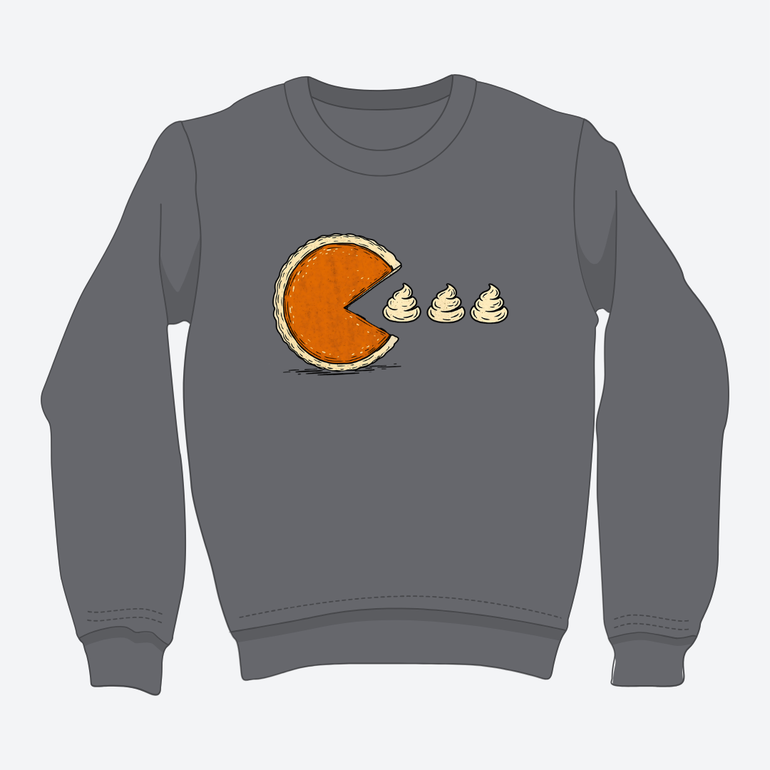 Pumpkin Pie Pac-Man Sweater