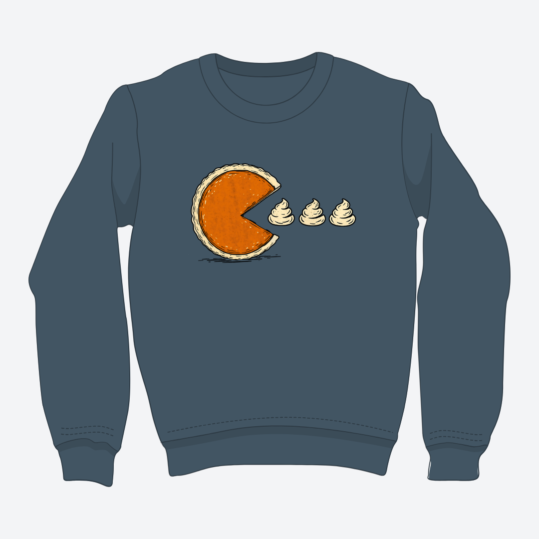 Pumpkin Pie Pac-Man Sweater