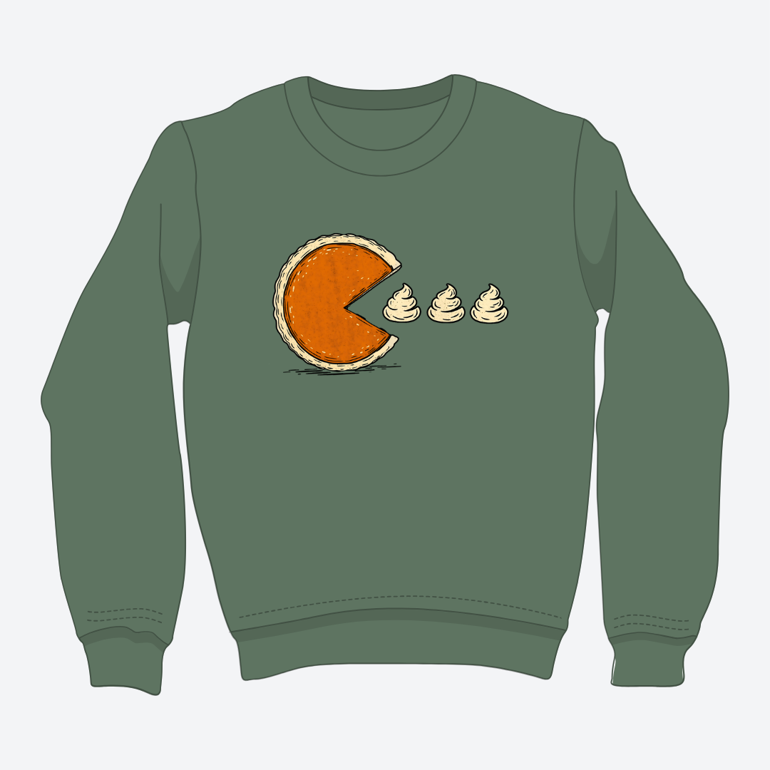 Pumpkin Pie Pac-Man Sweater