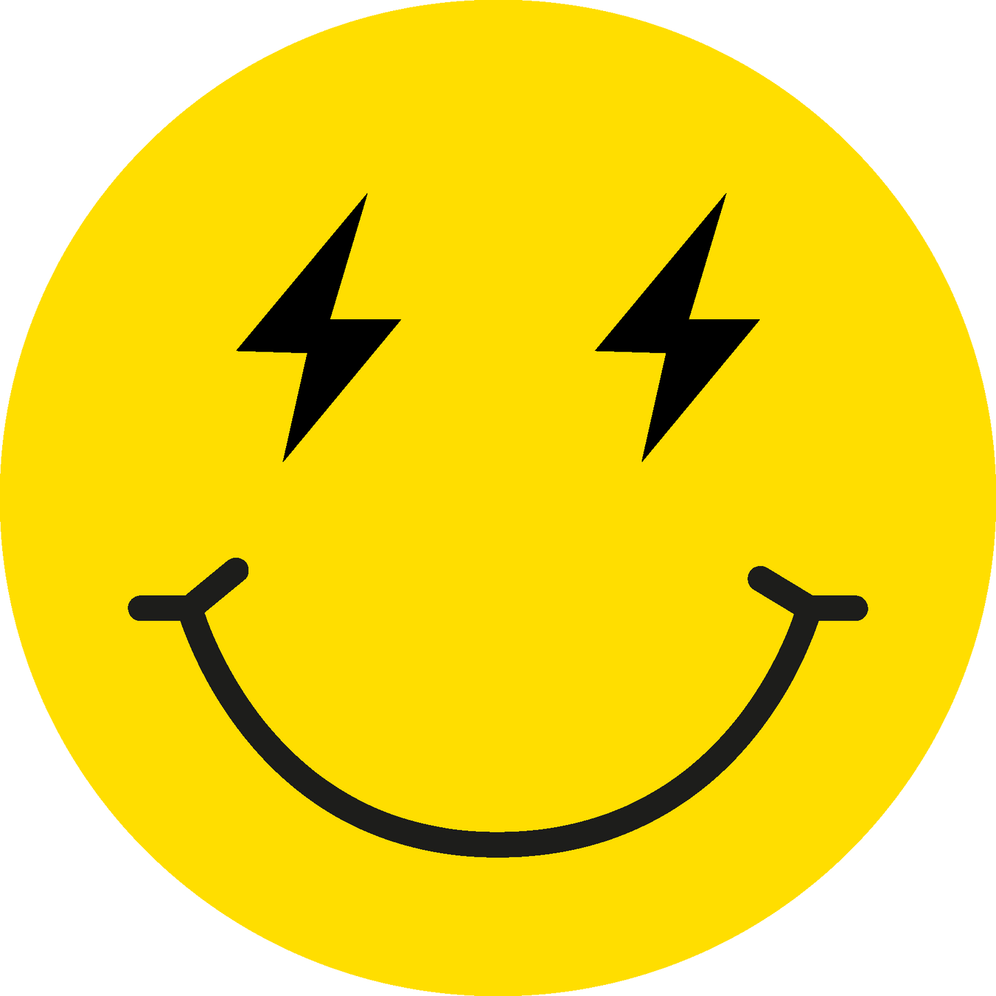 Rocker Smiley Face Car Magnet