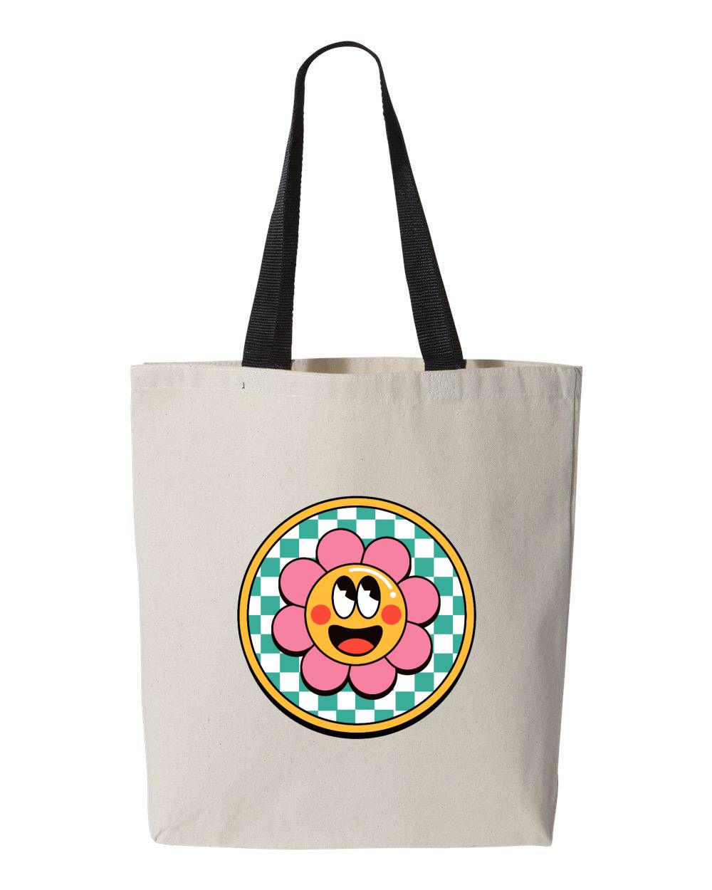 Smiley Flower- Tote Bag