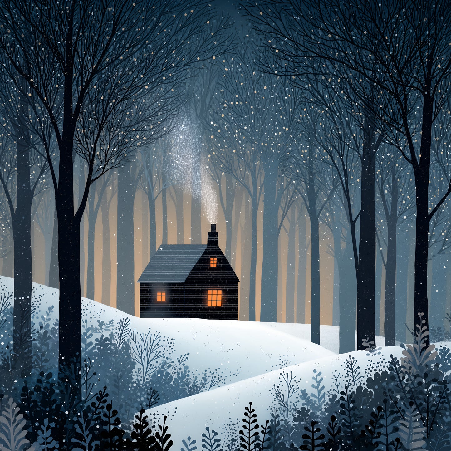 Winter Prints - Woodland Winter