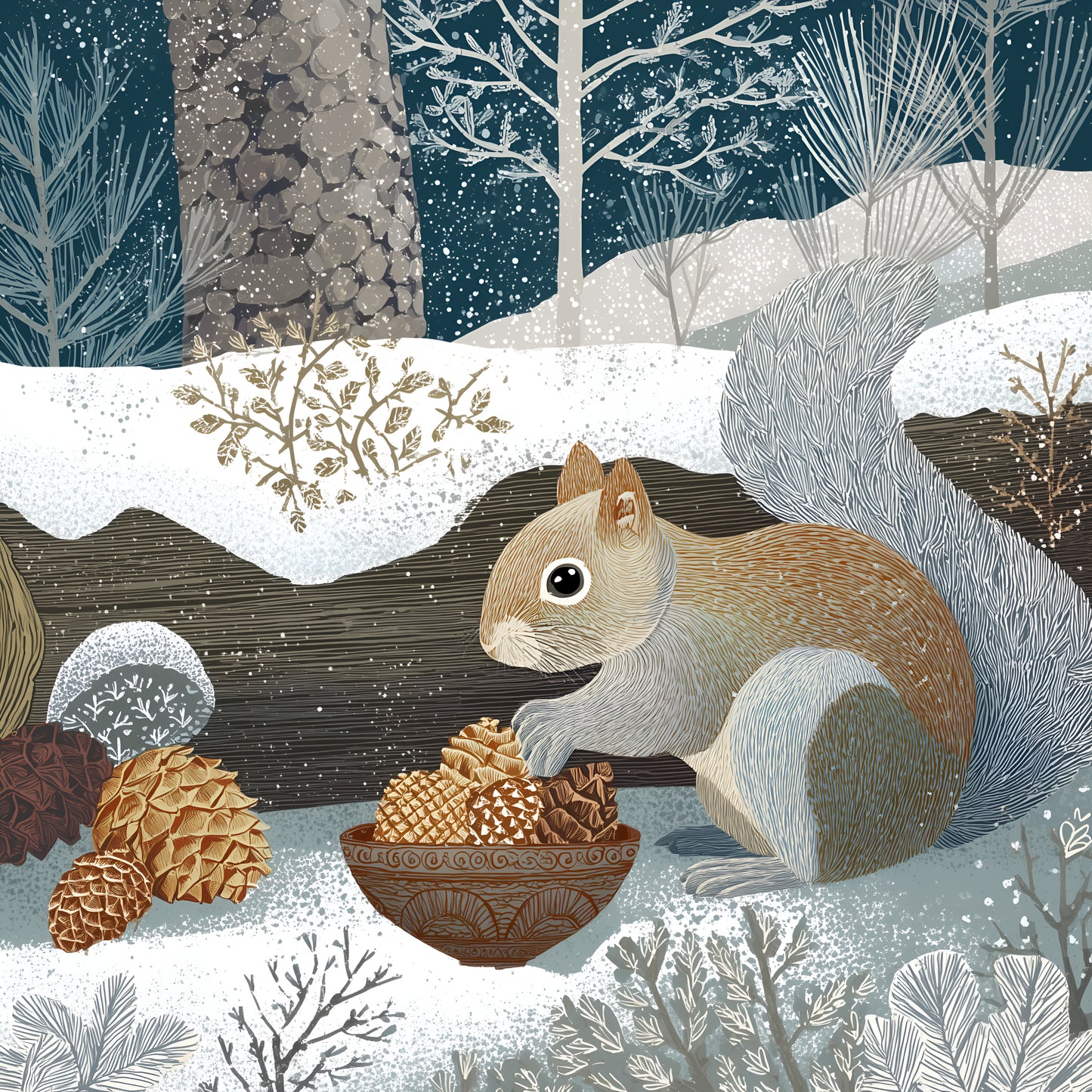 Winter Prints - Woodland Winter